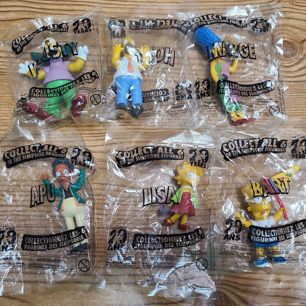 The Simpsons 20 Years Anniversary mini figures lot (X6) NEW
